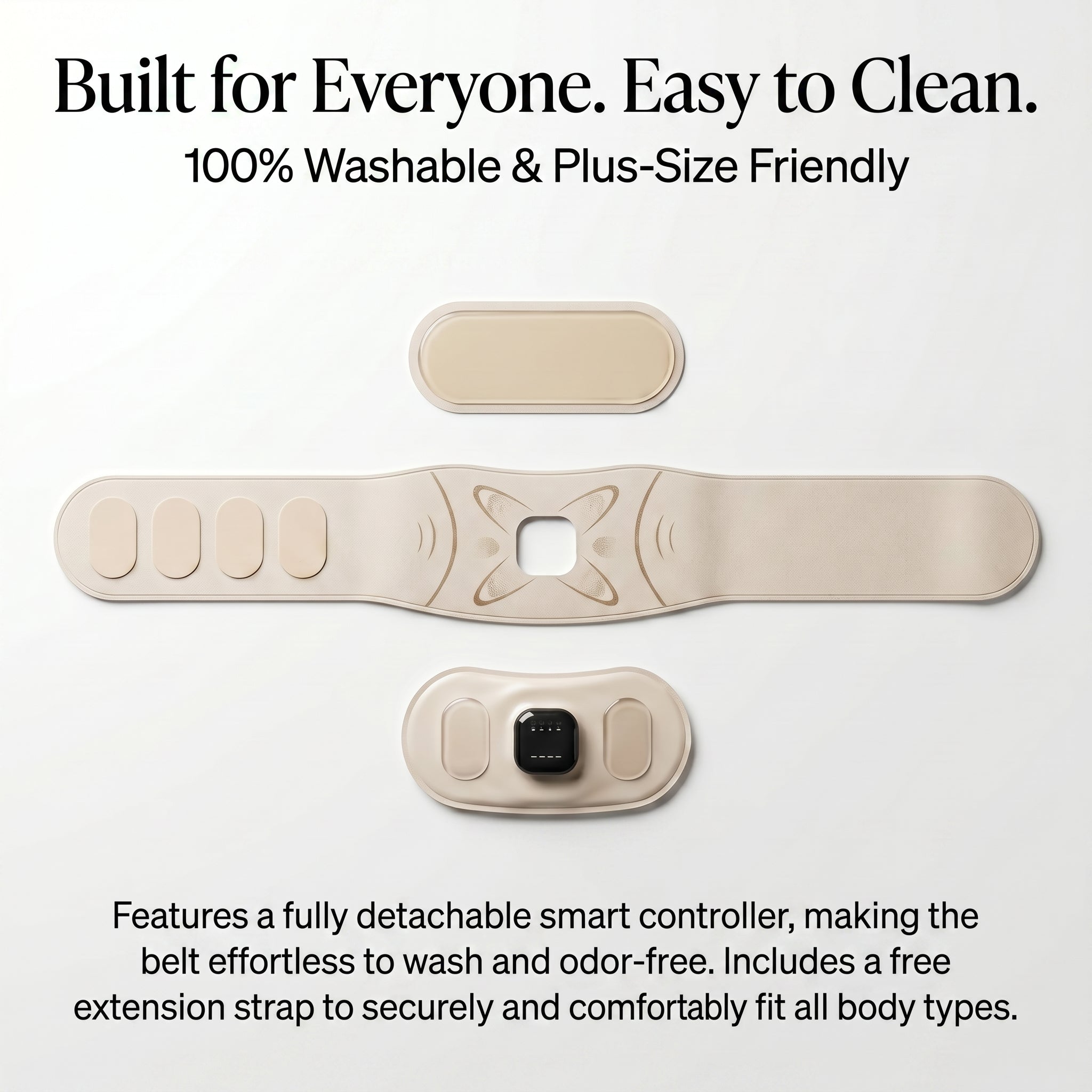 Multi-Function EMS Sculpting Belt with Heat & Massage