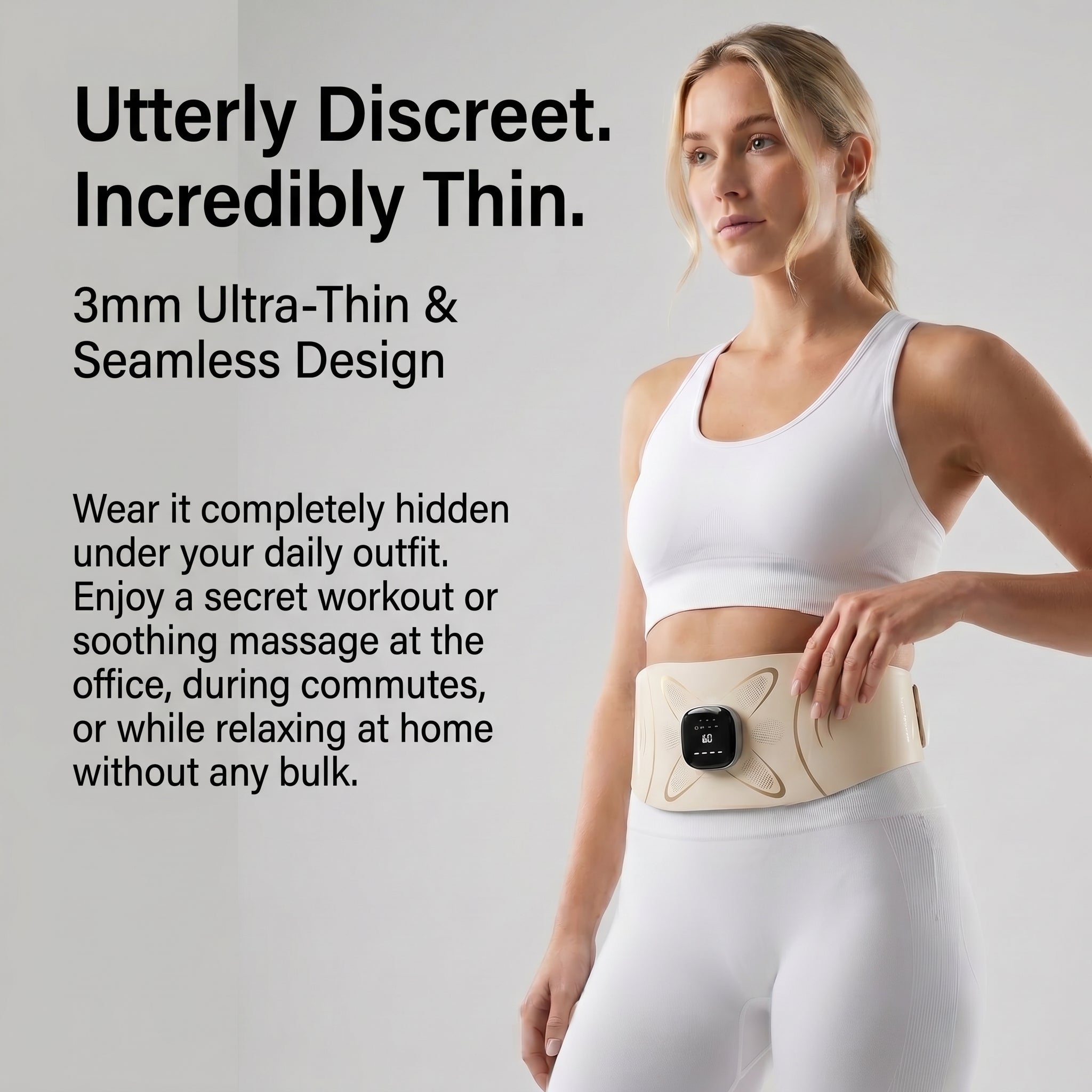Multi-Function EMS Sculpting Belt with Heat & Massage