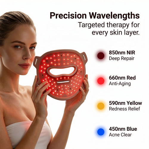 Selenek Wireless 4-in-1 LED Light Therapy Face Mask